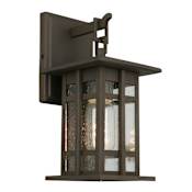 Eglo Arlington Creek Single Light 10" Tall Outdoor Wall Sconce Matte Bronze