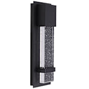 Eglo Venecia 14-7/8" Tall Integrated LED Outdoor Wall Sconce Matte Black