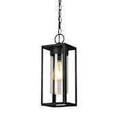 Eglo Walker Hill Single Light 5" Wide Outdoor Mini Pendant Matte Black