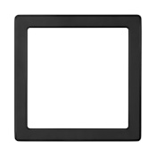 Eglo Trago 9" Magnetic Square Trim for Trago 9-S Ceiling Fixtures Matte Black