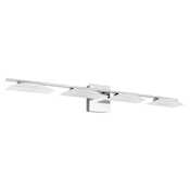 Eglo Matrass 4 Light 39" Wide LED Bathroom Vanity Light with Acrylic Shades Chrome