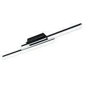 Eglo Palmital 2 Light 35" Wide LED Semi-Flush Ceiling Fixture with Acrylic Shades Matte Black