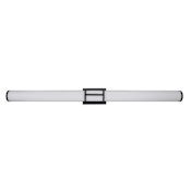 Eglo Ramaro 47" Wide ADA LED Bath Bar with Acrylic Shade Matte Black