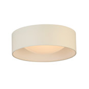 Eglo Orme 13" Wide LED Flush Mount Drum Ceiling Fixture White