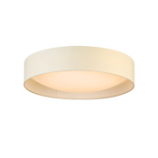 Eglo Orme 20" Wide LED Flush Mount Drum Ceiling Fixture White