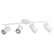 Eglo Calloway 4 Light 26" Wide Fixed Rail Ceiling Fixture White