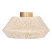 Eglo Lanier 19" Wide Semi-flush Ceiling Fixture Black / Cream