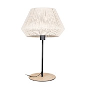 Eglo Lanier 19" Tall Buffet Table Lamp Black / Cream / Natural