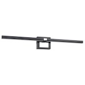 Eglo Pierro 32" Wide LED Bath Bar Matte Black / Chrome
