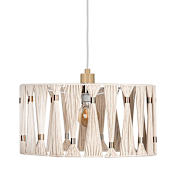 Eglo Macclenny 19" Wide Pendant Brushed Brass / Beige