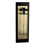 Eglo Colantro 28" Tall Outdoor Wall Sconce Matte Black / Brushed Gold