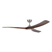 Eglo Williwaw 72" 3 Blade Indoor Ceiling Fan Brushed Nickel