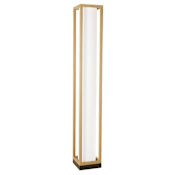 Eglo Granados 4 Light 53" Tall Column Floor Lamp Natural Wood