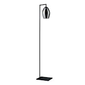 Eglo Estanys 68" Tall Accent Floor Lamp Black / Metallic Smoked
