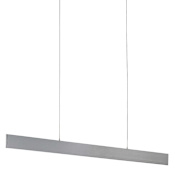 Eglo Climene 47" Wide LED Linear Chandelier Brushed Aluminum