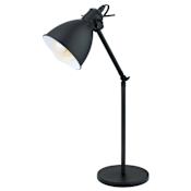 Eglo Priddy 17" Tall Gooseneck Desk Lamp Black