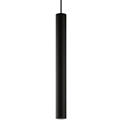 Eglo Tortoreto 16" Tall LED Mini Pendant with Metal Shade Matte Black