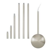 Eglo 7 Piece 62" Length Electrical Box Extension Set with Cover Plate Satin Nickel