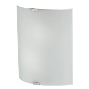Eglo Grafik 2 Light 15" Tall Wall Sconce with Frosted Glass Shade - ADA Compliant Chrome