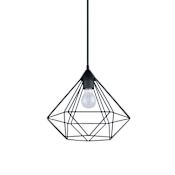 Eglo Tarbes 13" Wide 1 Light Cage Style Single Pendant Matte Black