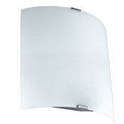 Eglo Grafik Single Light 8-1/4" High Integrated LED Wall Sconce Silver / White