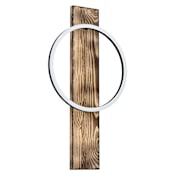 Eglo Boyal 22" Tall LED Wall Sconce Brushed Pine Wood