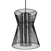 Eglo Maseta 18" Wide Pendant Structured Black