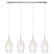 Eglo 4 Light Island / Billiard Fixture from the Batista 1 Collection Matte Nickel