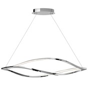 Elan Meridian 53" Wide LED Linear Chandelier Chrome