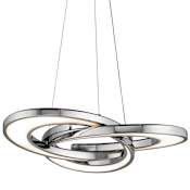 Elan Destiny 4 Light 28" Wide LED Abstract Pendant Chrome