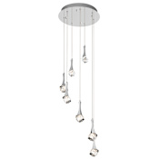 Elan Rockne 7 Light 18" Wide LED Multi Light Pendant Chrome