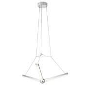 Elan Enterprise 3 Light 27-1/4" Wide Integrated LED Chandelier Chrome