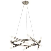 Elan Radian Light 23" Wide LED Chandelier Chrome