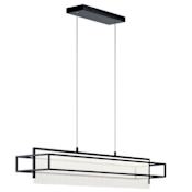 Elan Vega Light 38" Wide LED Chandelier Matte Black