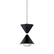 Elan Kordan Single Light 7" Wide LED Mini Pendant Matte Black / Polished Nickel / Gloss White