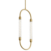 Elan Delsey 2 Light 9" Wide LED Mini Pendant Champagne Gold