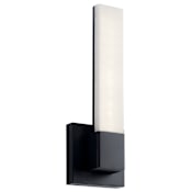 Elan Neltev Single Light 15" Tall Integrated LED Bathroom Sconce Matte Black