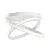 Elan Caputo 17" Wide LED Semi-Flush Ceiling Fixture White