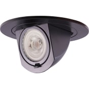 Elco 4" Bi Pin Adjustable Pull Down Trim Black