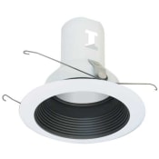 Elco 5" Metal Splay Baffle for 75W Bulbs Black