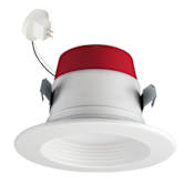 Elco 4" Integrated LED Baffle Retrofit Recessed Trim - 600 Lumens 5000 Kelvin White