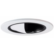 Elco 3" Low-Voltage Diecast Adjustable Wall Wash Scoop with Baffle Black / White
