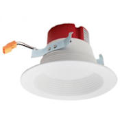 Elco 4" Integrated 2700K LED Baffle Trim White