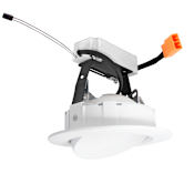 Elco The Ply System 4" Integrated LED Adjustable Recessed Trim - 710 Lumens 3500 Kelvin White