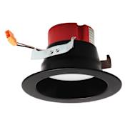 Elco 4" Integrated LED Reflector Recessed Trim - 850 Lumens 2700 - 5000 Kelvin Black