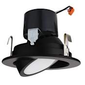 Elco 4" Integrated LED Adjustable Recessed Trim - 700 Lumens 5000 Kelvin Black
