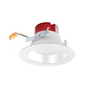 Elco 4" Integrated LED Reflector Recessed Trim - 1000 Lumens 4000 Kelvin Chrome / White