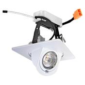 Elco The Ply System 4" Integrated LED Adjustable Square Recessed Trim - 850 Lumens 2700 Kelvin White