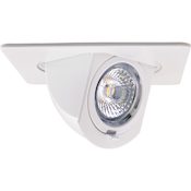 Elco 4" Integrated LED Square Adjustable Recessed Trim - 950 Lumens 3000 Kelvin White