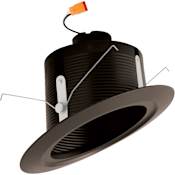 Elco The Slant System 5" Integrated LED Baffle Recessed Trim Bronze